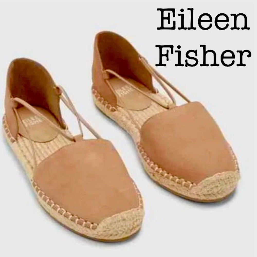 Eileen Fisher Women's Tan Espadrille Shoes Size 7 1/2